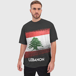 Футболка оверсайз мужская Lebanon Style, цвет: 3D-принт — фото 2
