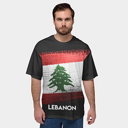 Футболка оверсайз мужская Lebanon Style, цвет: 3D-принт — фото 2
