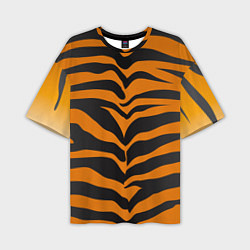 Футболка оверсайз мужская Шкура тигра, цвет: 3D-принт
