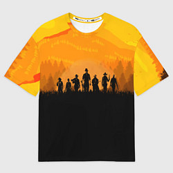 Футболка оверсайз мужская Red Dead Redemption: Orange Sun, цвет: 3D-принт