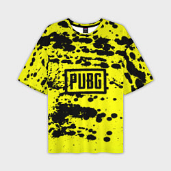 Футболка оверсайз мужская PUBG: Yellow Stained, цвет: 3D-принт