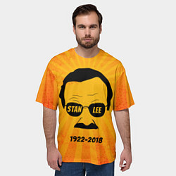 Футболка оверсайз мужская Stan Lee 1922-2018, цвет: 3D-принт — фото 2