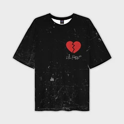 Мужская футболка оверсайз Lil Peep: Broken Heart