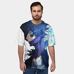 Футболка оверсайз мужская Академия героев - Даби, цвет: 3D-принт — фото 2