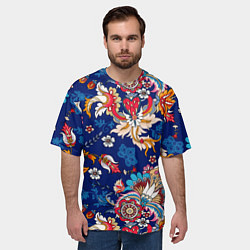 Футболка оверсайз мужская Экзотический орнамент, цвет: 3D-принт — фото 2