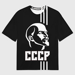 Футболка оверсайз мужская СССР Ленин, цвет: 3D-принт