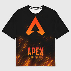 Футболка оверсайз мужская Apex Legends: Orange Flame, цвет: 3D-принт