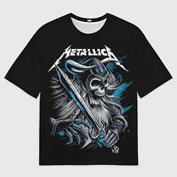 Футболка оверсайз мужская Metallica, цвет: 3D-принт