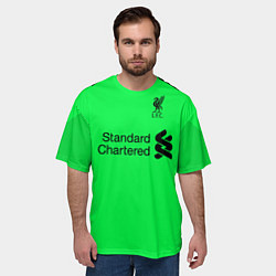 Футболка оверсайз мужская Liverpool: Alisson GK 18-19, цвет: 3D-принт — фото 2