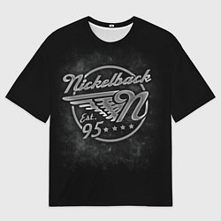 Футболка оверсайз мужская Nickelback Est. 1995, цвет: 3D-принт