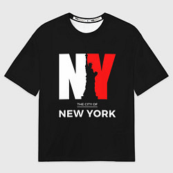 Футболка оверсайз мужская New York City, цвет: 3D-принт