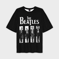 Футболка оверсайз мужская The Beatles: Black Side, цвет: 3D-принт