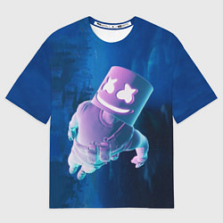 Футболка оверсайз мужская Marshmello Effect, цвет: 3D-принт