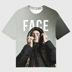 Футболка оверсайз мужская FACE: Slime, цвет: 3D-принт