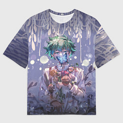 Футболка оверсайз мужская My Hero Academia в кустах, цвет: 3D-принт