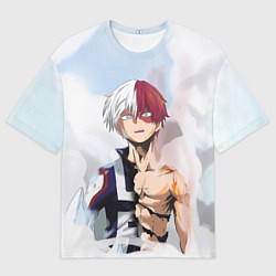 Мужская футболка оверсайз Огонь