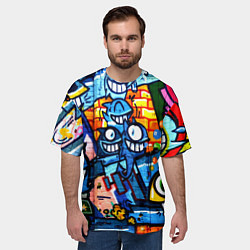 Футболка оверсайз мужская Graffiti Exclusive, цвет: 3D-принт — фото 2