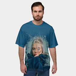 Футболка оверсайз мужская Billie Eilish: My strange addiction, цвет: 3D-принт — фото 2