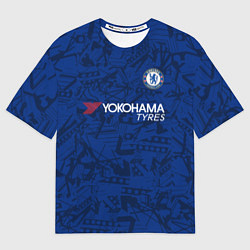 Футболка оверсайз мужская Chelsea home 19-20, цвет: 3D-принт