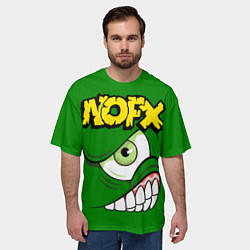 Футболка оверсайз мужская NOFX Face, цвет: 3D-принт — фото 2