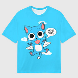 Футболка оверсайз мужская Fairy Tail: Happy, цвет: 3D-принт