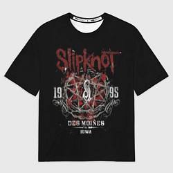 Футболка оверсайз мужская Slipknot 1995, цвет: 3D-принт