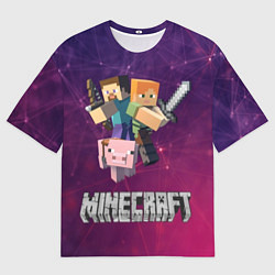 Футболка оверсайз мужская MINECRAFT, цвет: 3D-принт