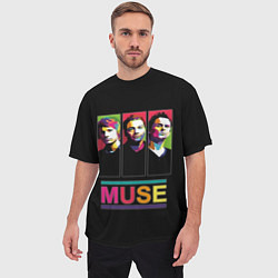 Футболка оверсайз мужская Muse pop-art, цвет: 3D-принт — фото 2