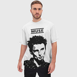 Футболка оверсайз мужская Muse british rock band, цвет: 3D-принт — фото 2