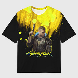 Футболка оверсайз мужская Cyberpunk 2077, цвет: 3D-принт