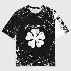 Футболка оверсайз мужская ЧЁРНЫЙ КЛЕВЕР, цвет: 3D-принт