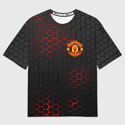 Футболка оверсайз мужская Манчестер юнайтед: FCMU, цвет: 3D-принт