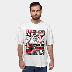 Футболка оверсайз мужская Stray Kids, цвет: 3D-принт — фото 2