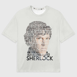 Футболка оверсайз мужская Sherlock, цвет: 3D-принт
