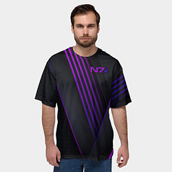 Футболка оверсайз мужская Mass Effect N7, цвет: 3D-принт — фото 2