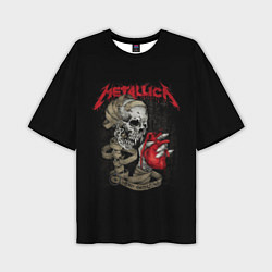 Футболка оверсайз мужская Metallica, цвет: 3D-принт