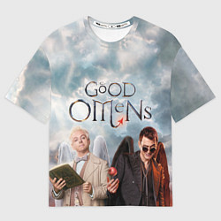 Футболка оверсайз мужская Good Omens, цвет: 3D-принт