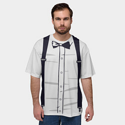 Футболка оверсайз мужская Подтяжки, цвет: 3D-принт — фото 2