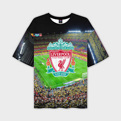 Футболка оверсайз мужская FC Liverpool, цвет: 3D-принт