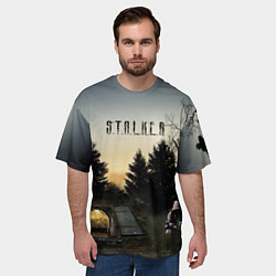Футболка оверсайз мужская СТАЛКЕР 1, цвет: 3D-принт — фото 2