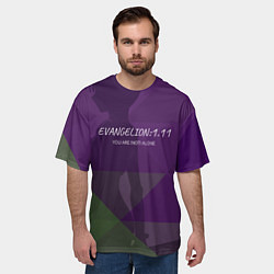 Футболка оверсайз мужская Evangelion: 111, цвет: 3D-принт — фото 2