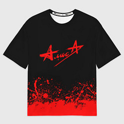 Футболка оверсайз мужская АлисА, цвет: 3D-принт