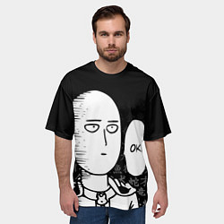 Футболка оверсайз мужская ONE-PUNCH MAN, цвет: 3D-принт — фото 2