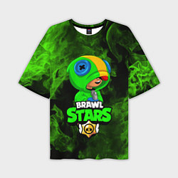 Футболка оверсайз мужская BRAWL STARS LEON, цвет: 3D-принт
