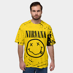 Футболка оверсайз мужская NIRVANA, цвет: 3D-принт — фото 2