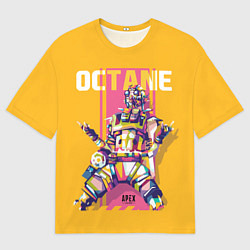 Футболка оверсайз мужская Apex Legends Octane, цвет: 3D-принт