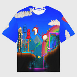 Футболка оверсайз мужская TERRARIA GAME, цвет: 3D-принт