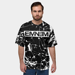 Футболка оверсайз мужская Eminem, цвет: 3D-принт — фото 2