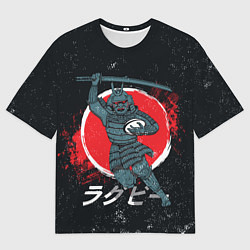 Футболка оверсайз мужская Регби Япония, 2019, цвет: 3D-принт