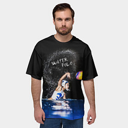 Футболка оверсайз мужская Water polo, цвет: 3D-принт — фото 2